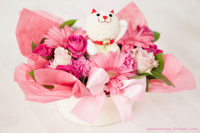 花のプレゼントに喜ばれる!動物のフラワーアレンジメント